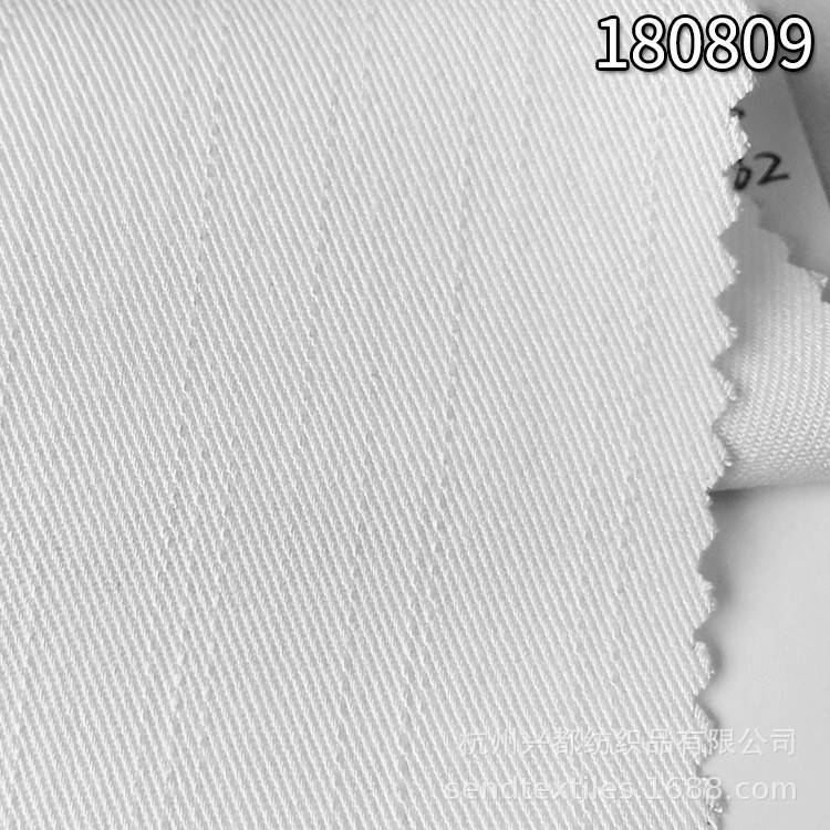 180809全人棉经竹节斜纹面料 人棉斜纹外套服装面料
