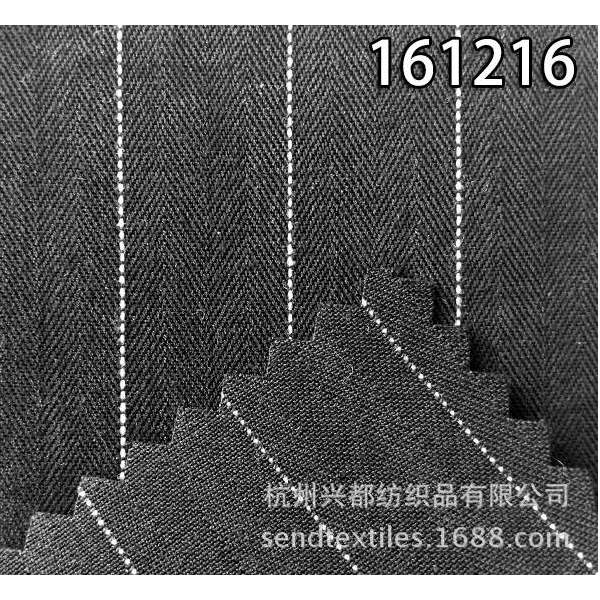 161216天丝涤人字斜裤装面料