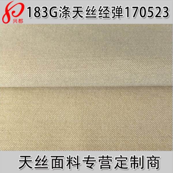 170523锦纶天丝经弹斜纹面料 天丝斜纹布