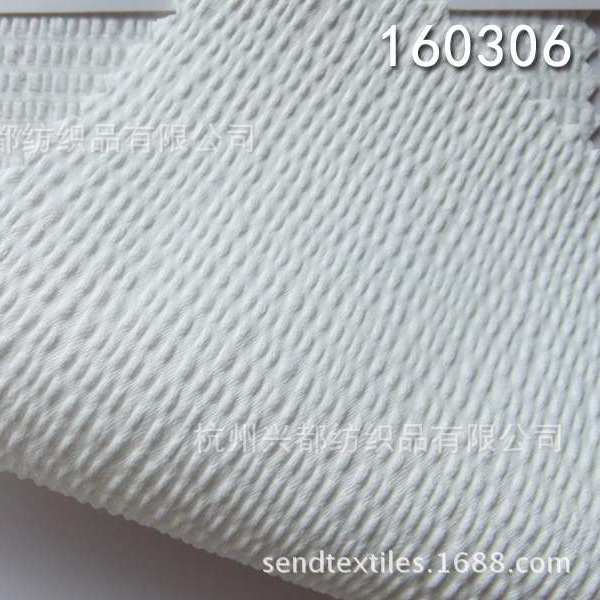 160306人丝人棉纬弹面料 多臂组织春季服装