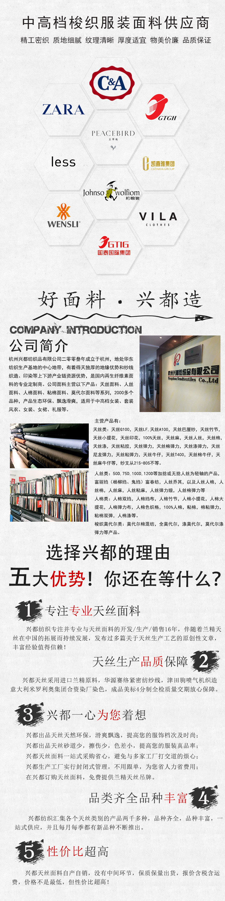 面料供应商图片