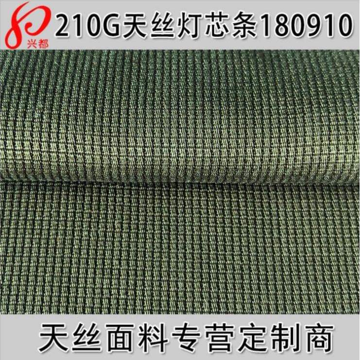 兰精天丝灯芯条面料
