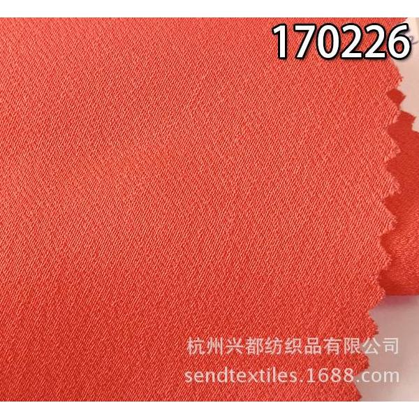 170226全人丝 绉布缎纹面料 女装春夏连衣裙面料