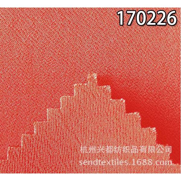 170226全人丝 绉布缎纹面料 女装春夏连衣裙面料