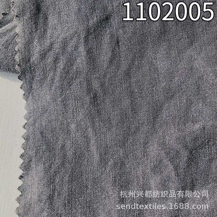 1102005天丝麻混纺时装衬衫裤子面料
