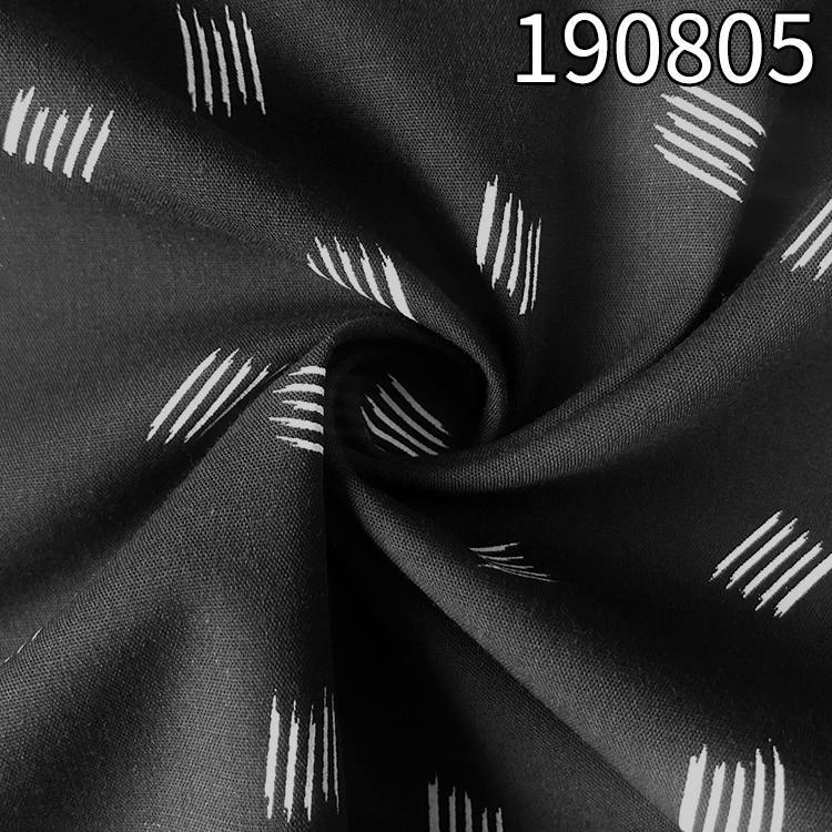 190805天丝棉府绸涂料印花面料 平纹天丝棉混纺面料