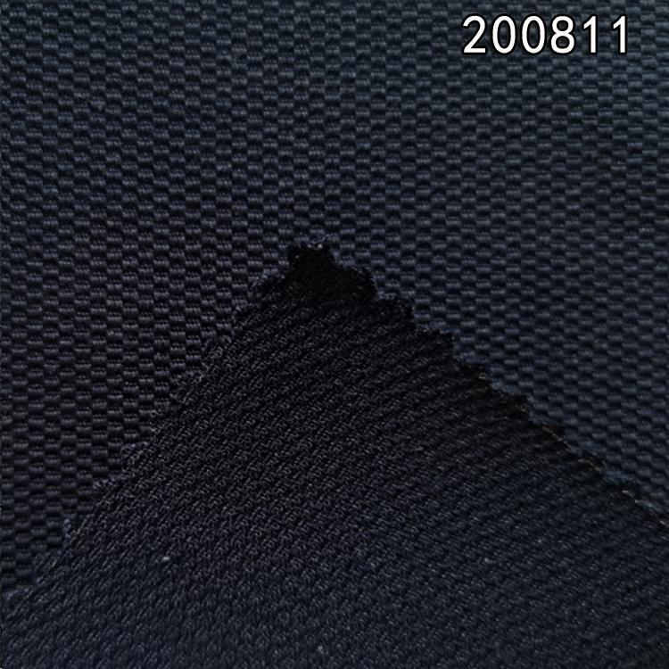 200811棉粘弹力面料 棉粘纬弹蜂巢提花梭织布