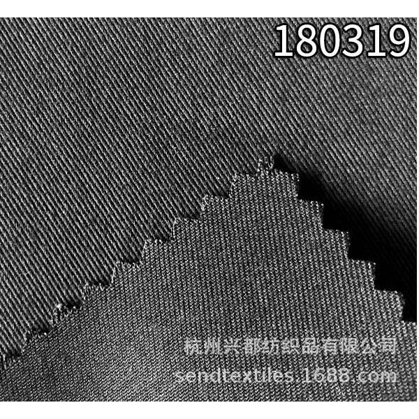 180319天丝涤纶混纺斜纹面料 中高端面料定制