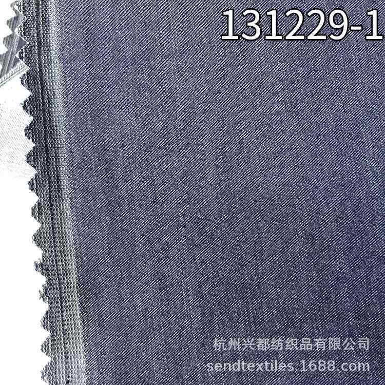 131229-1仿牛仔风格弹力缎纹天丝涤面料