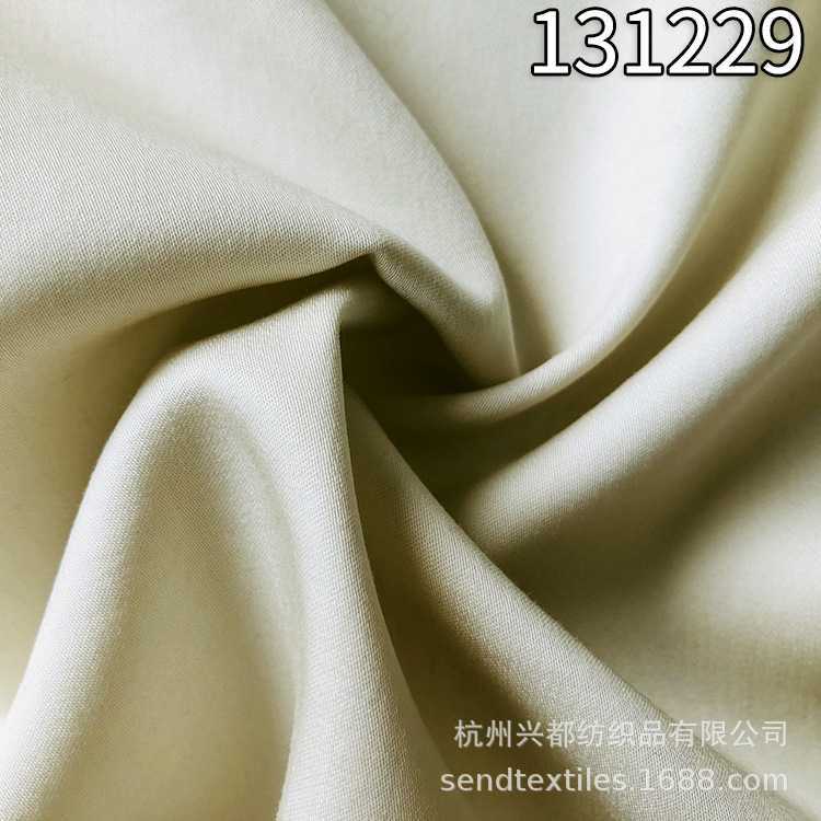 131229春夏服装天丝涤弹力缎纹面料