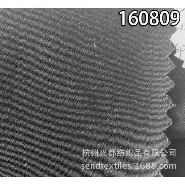 160809天丝涤缎纹纬弹服装面料