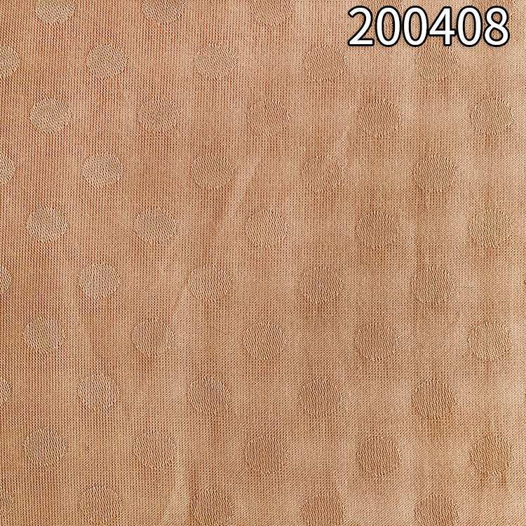 200408超薄涤天丝小圆点提花连衣裙面料