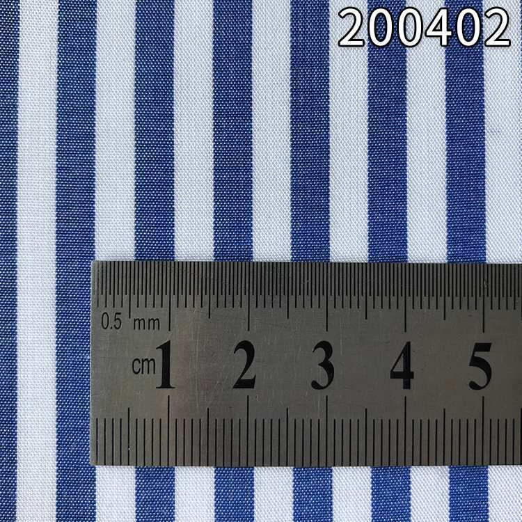 200402蓝白条纹天枢色织条子面料