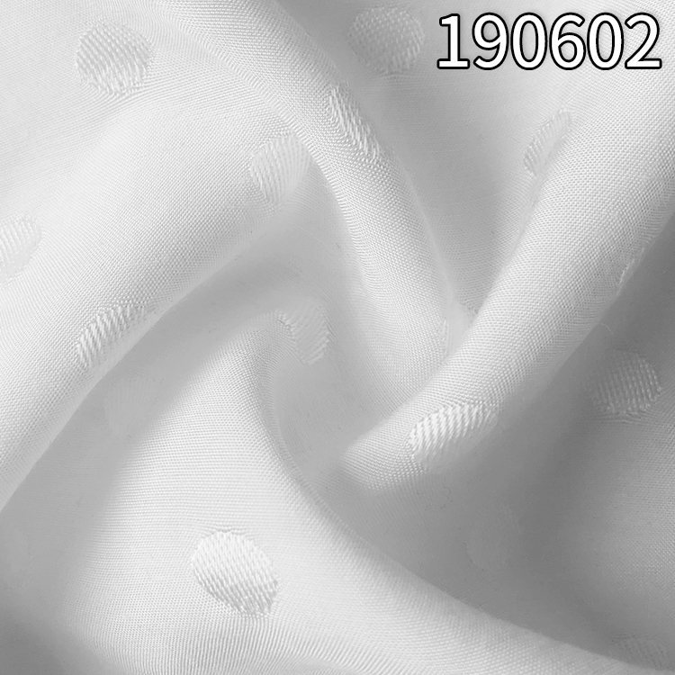 190602人丝人棉提圆点提花面料