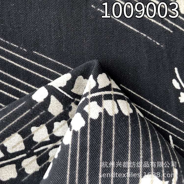 1009003天丝棉女装印花面料