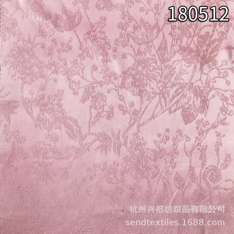 180512人丝人棉树花提花面料 女装连衣裙面料