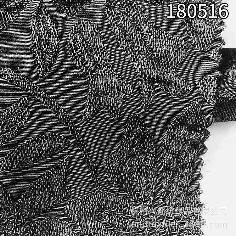 180516人丝人棉大提花 粘胶草花提花面料