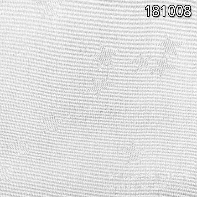 181008加捻人丝人棉五角星提花布