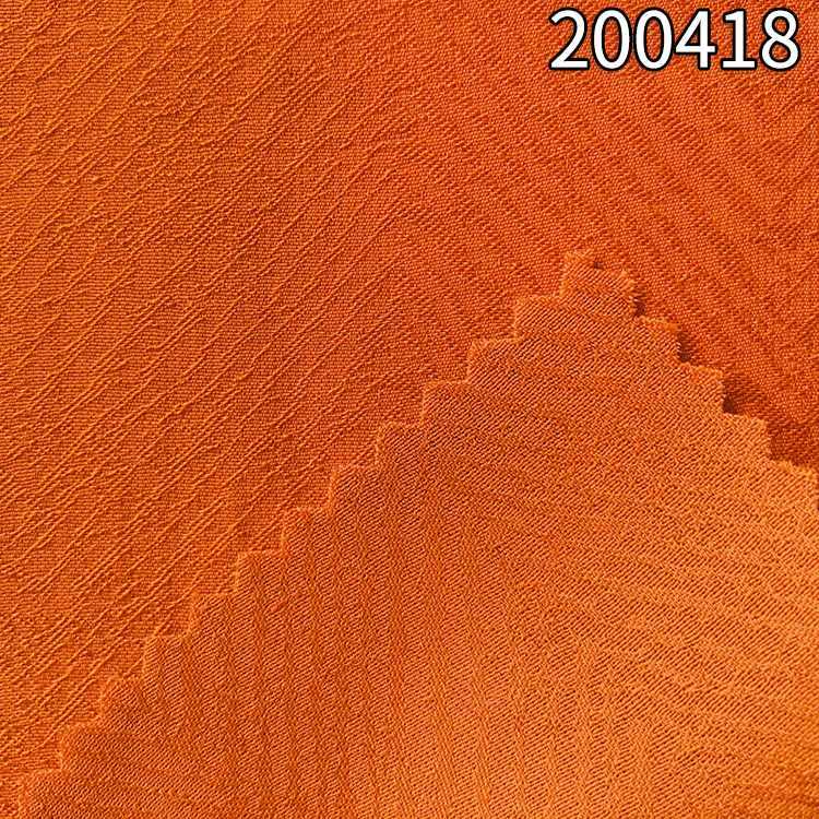 200418 加捻涤天丝提花春夏连衣裙面料