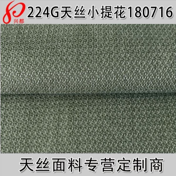 180716全天丝小提花面料 纯天丝莱赛尔服装面料