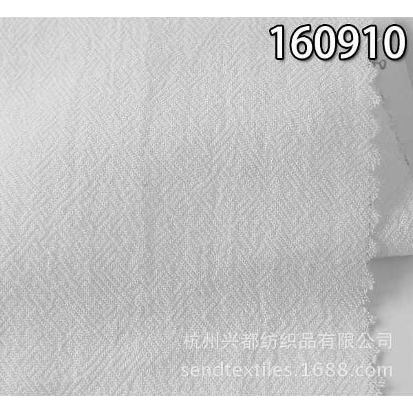 160910人棉平纹绉布中高档时尚女装面料