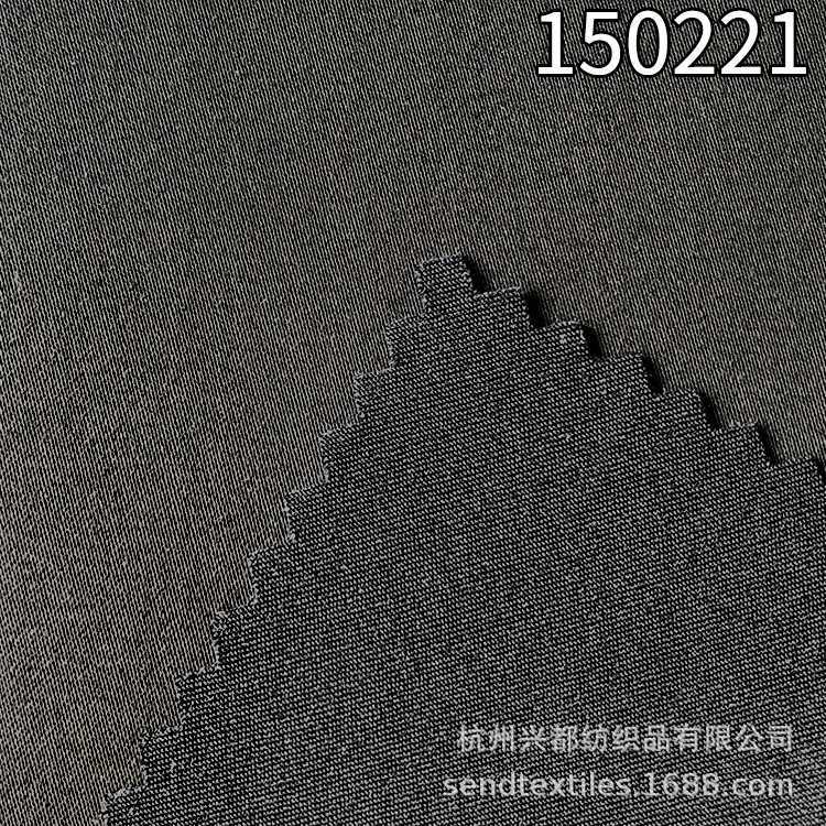 150221春夏缎纹弹力天丝涤裤子面料